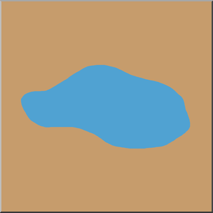 304x304 Clip Art Landforms Lake Color I Abcteach