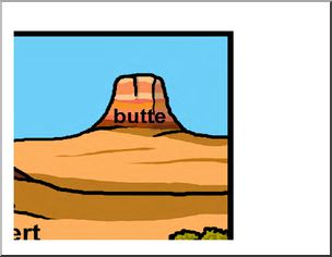 304x236 Large Poster Desert Landforms (Color) Abcteach