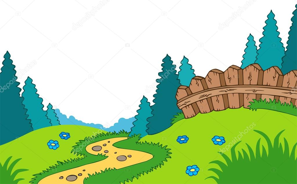 1024x634 Cartoon Country Landscape Stock Vector Clairev