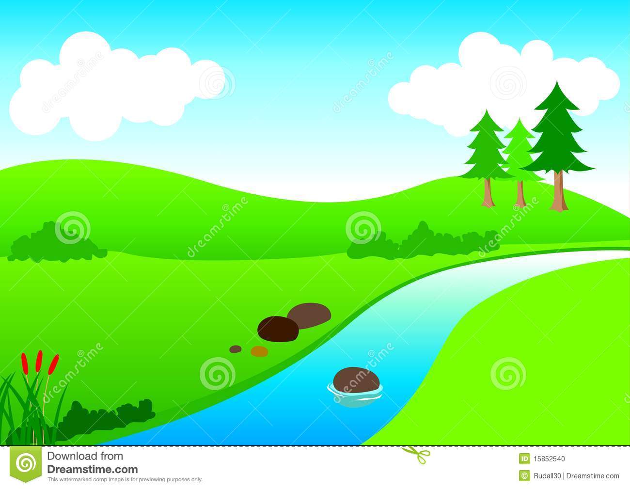 1300x1009 Sream Clipart River Landscape