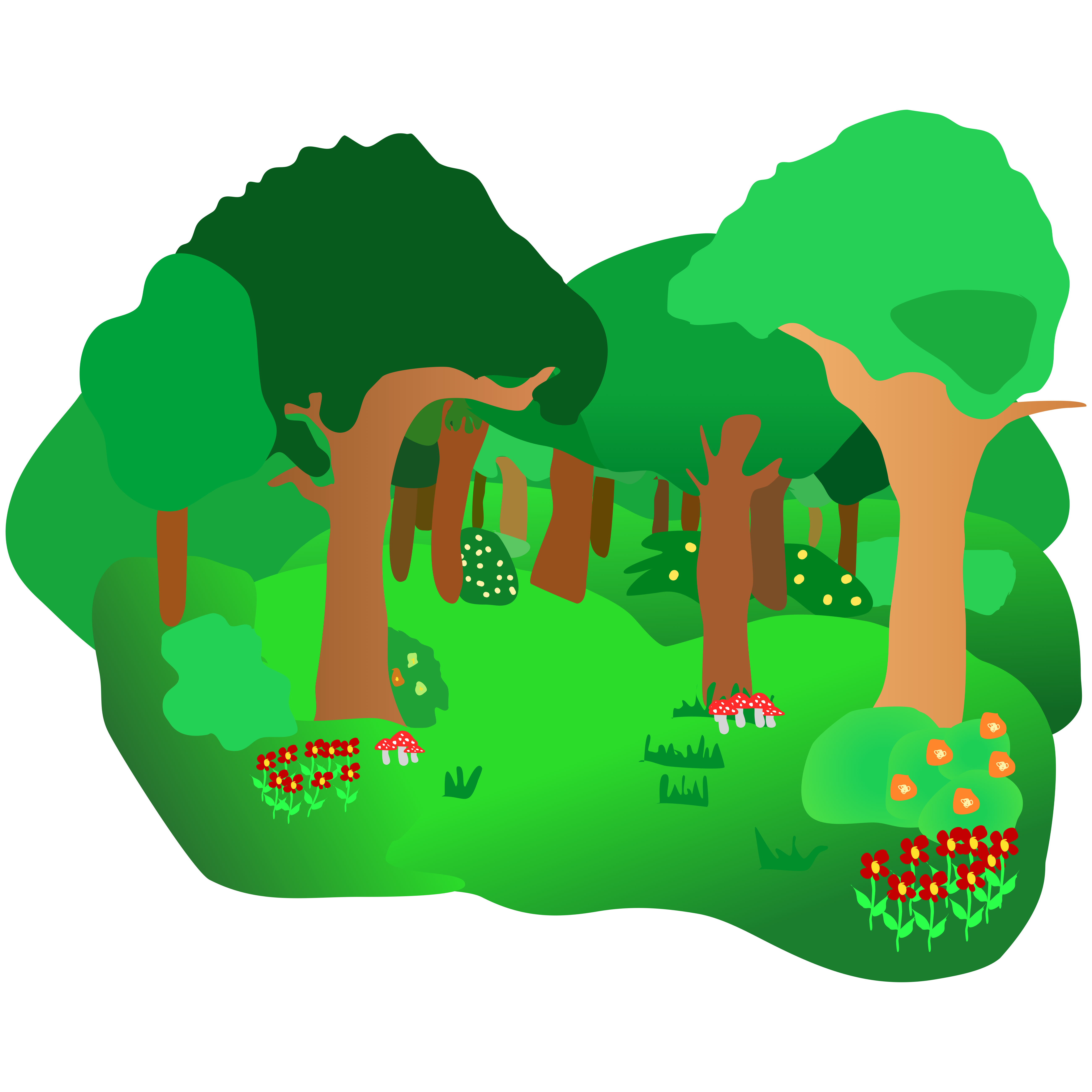 5204x5204 Forest Clip Art