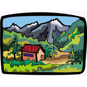 300x300 Royalty Free Landscape153 163218 Clip Art Images, Illustrations