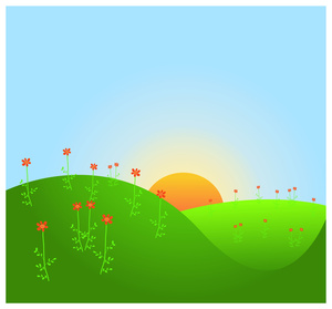 300x279 Sun Clipart Landscape
