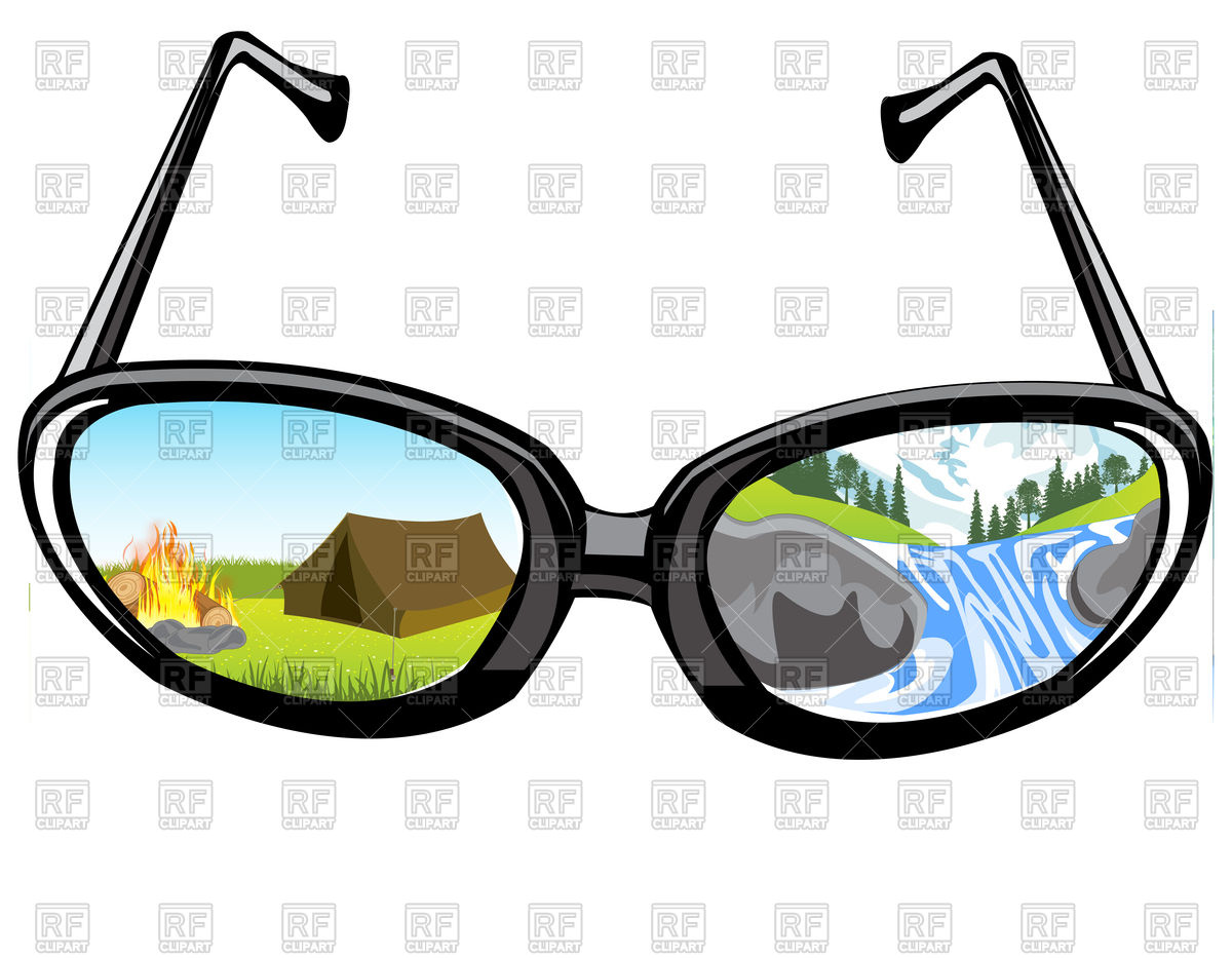 1200x933 Reflection Of The Landscape Of The Nature In Glass Spectacles