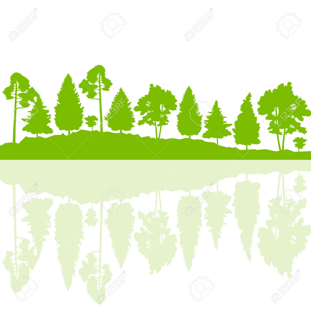 1300x1300 Forest Clipart Tree Landscape