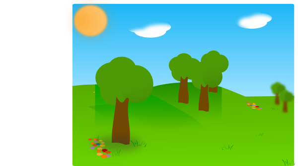 600x335 Landscape With Trees Clip Art