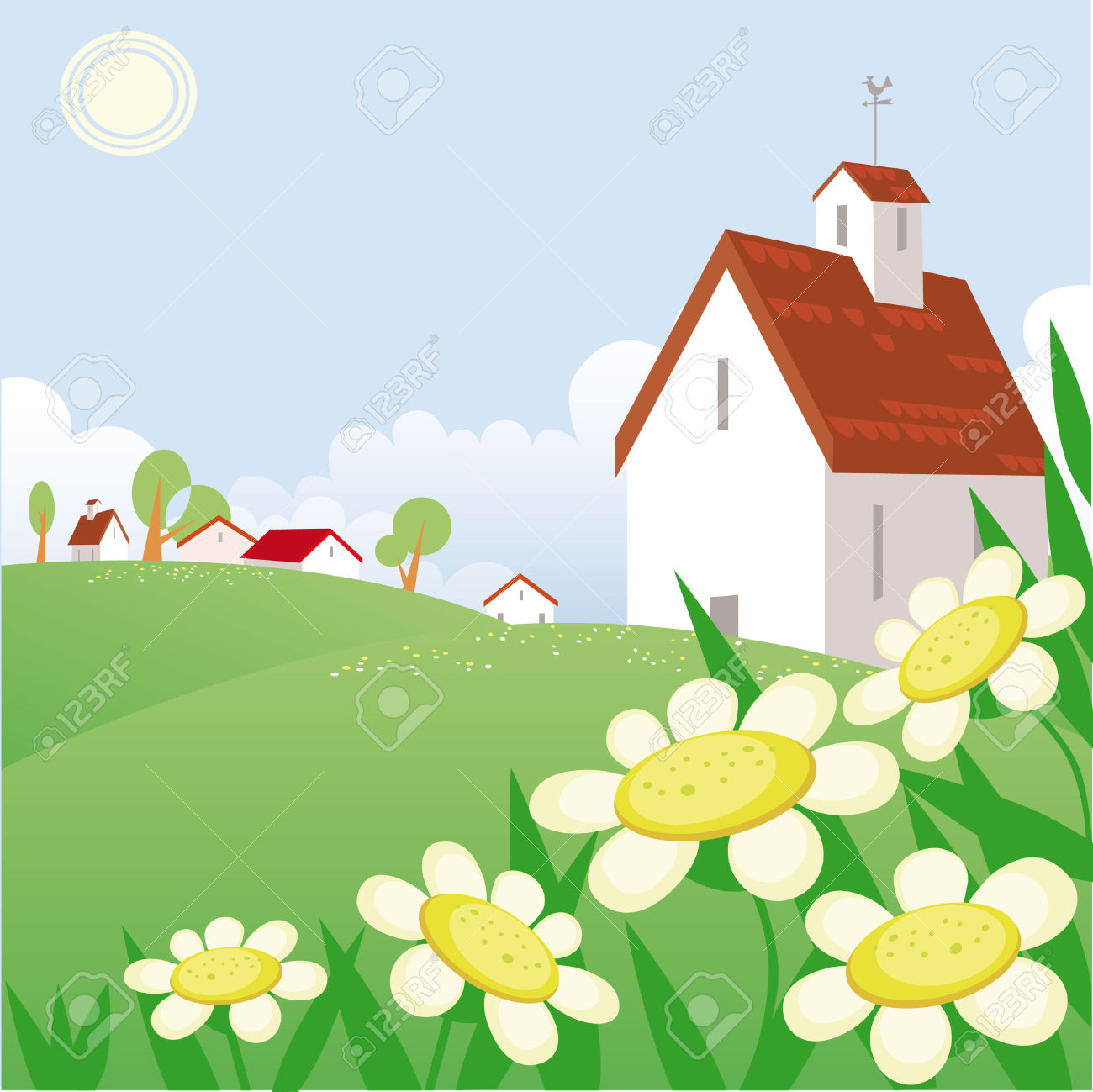 1300x1299 Summer Day Cliparts