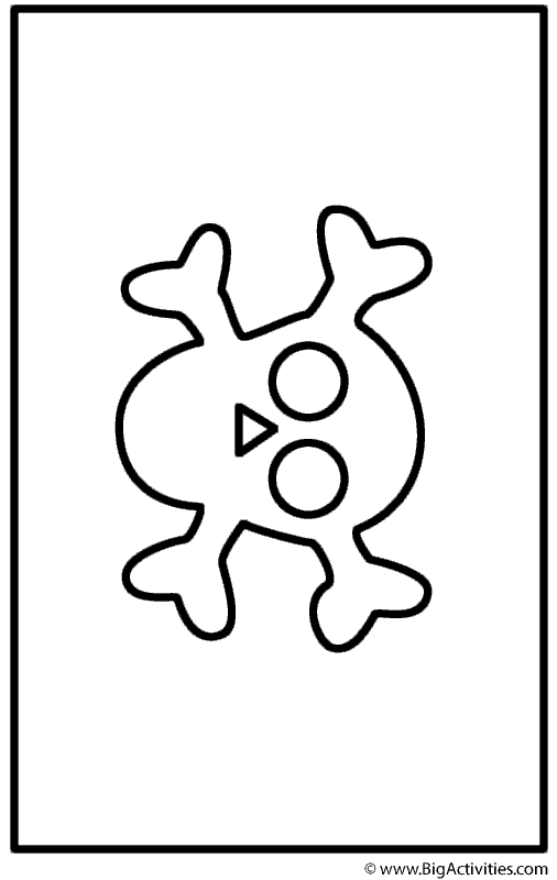 506x800 Pirate Flag With Skull (Landscape)