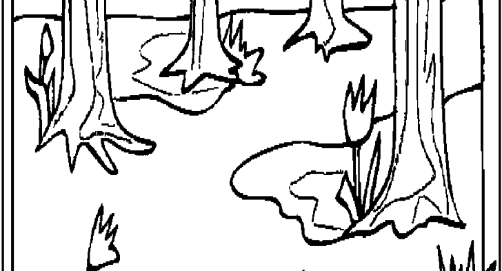728x393 Spring Landscape Coloring Page Free Coloring Pages For Kids