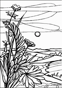 212x300 Amazing Landscape Coloring Pages