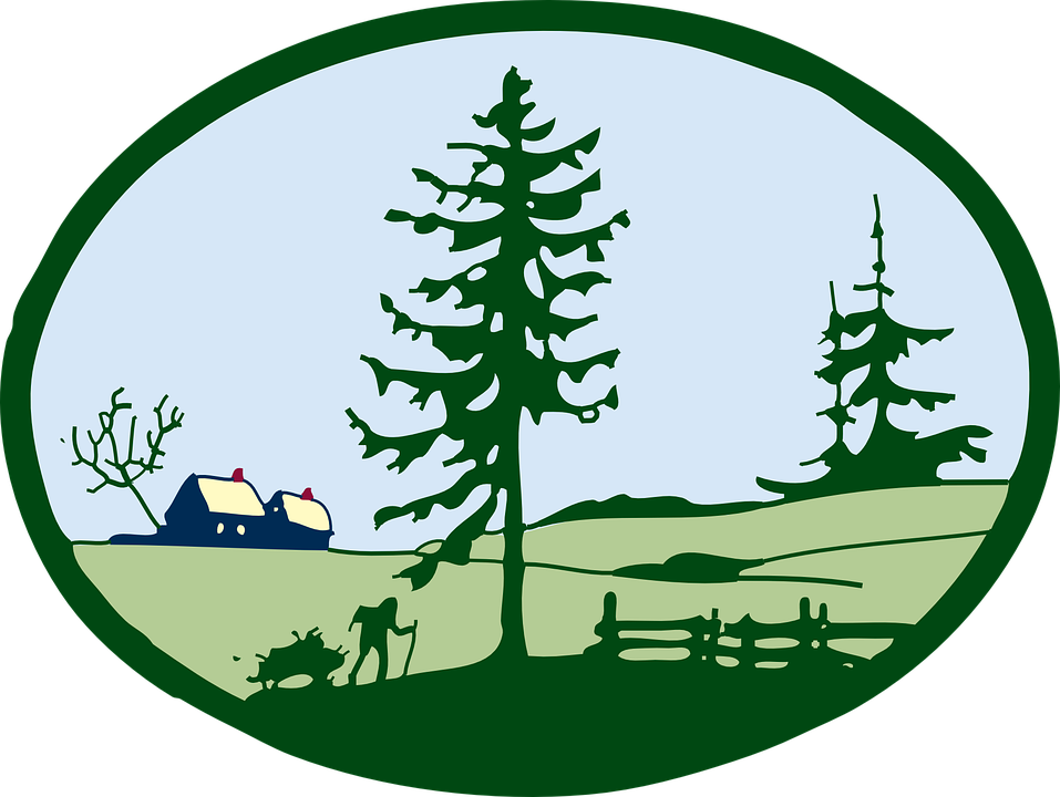 957x720 Landscape Clipart Outdoor Scene