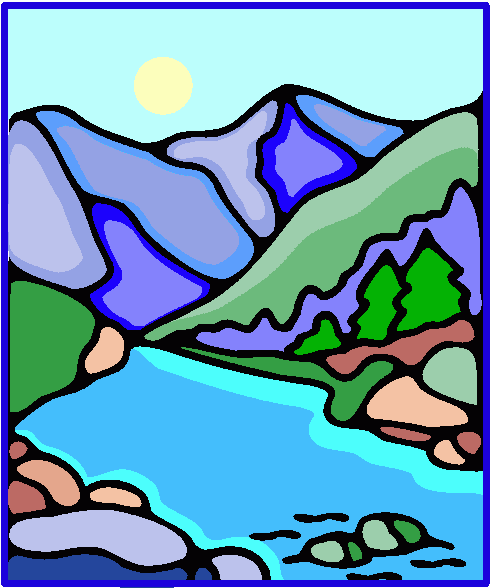 490x588 River Landscape Clipart Safari