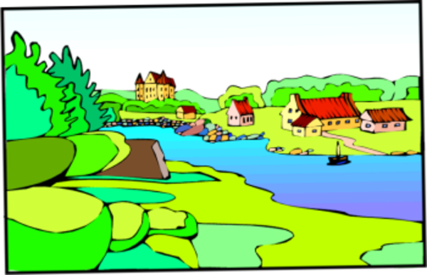 600x387 Rural Clipart Town