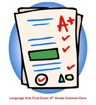 320x350 Pre Test Or Final Exam 8th Grade Language Arts By Jackie Roche Tpt
