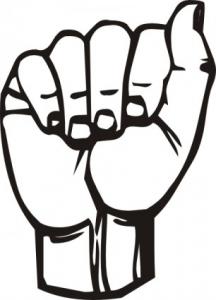 216x300 Sign Language A Clip Art Download
