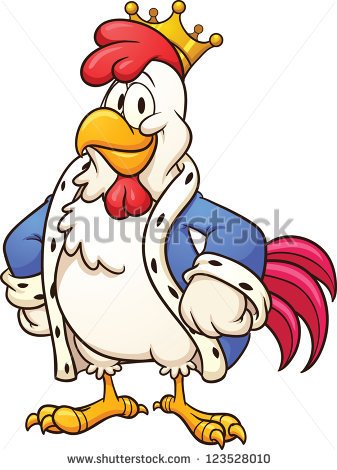337x470 Cartoon Chicken Cartoon White Chicken. Vector Clip Art