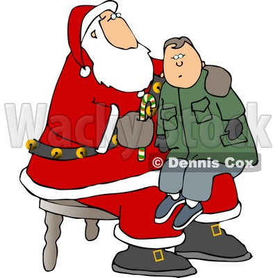 400x400 Sitting On Santa's Lap Clipart Djart