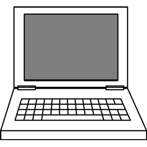300x300 Laptop Clip Art Black And White Free Clipart Images