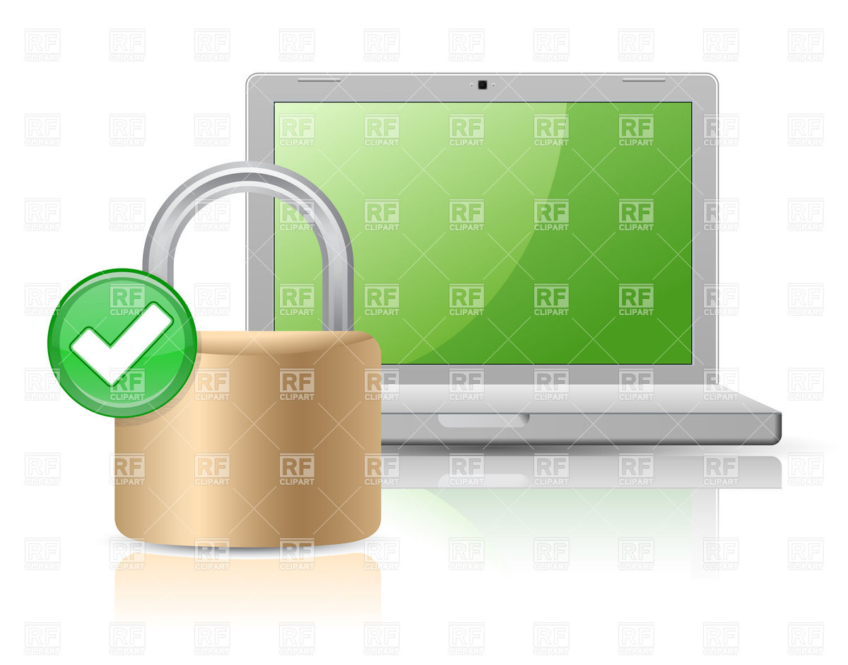 1200x941 Laptop With Lock