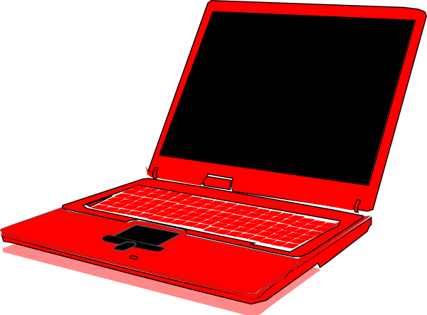 600x443 Red Computer Clip Art