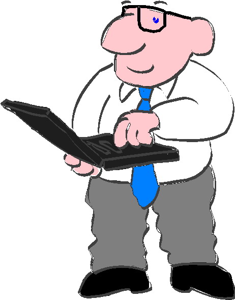 462x589 Laptop User Clipart