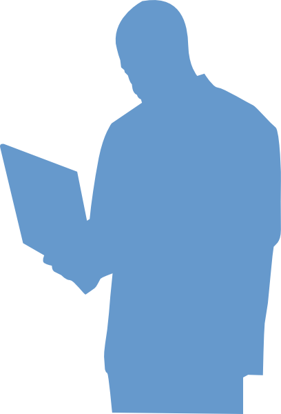 408x600 Person On Laptop Clipart Man Using Clip Art Kid