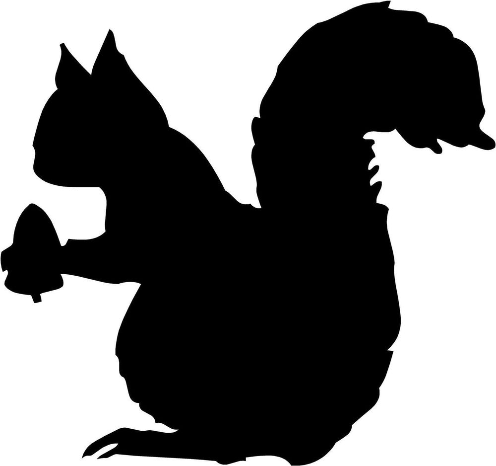 1000x938 Squirrel Nut Vinyl Decal Car Window Wall Laptop Sticker Any Size