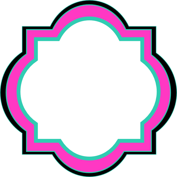 600x600 Decorative Label Clip Art