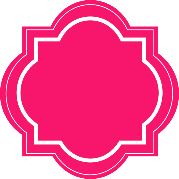 600x600 Pink Label Clip Art