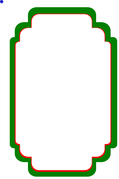 396x598 Wedding Label White Green Red Clip Art