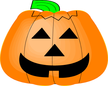 433x347 Halloween Pumpkin Clipart