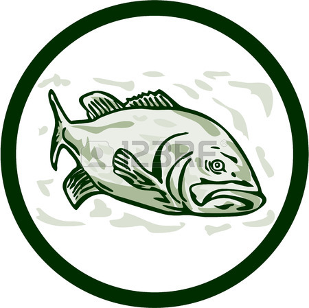 450x449 Largemouth Bass Jumping Royalty Free Cliparts, Vectors, And Stock