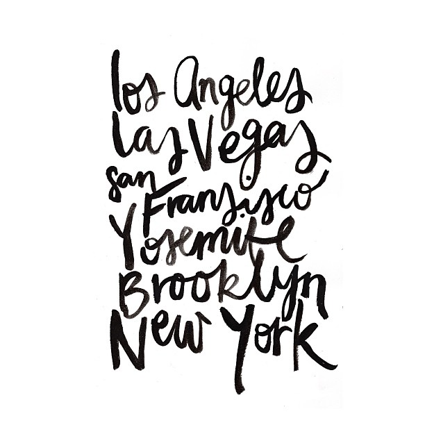 612x612 La, Las Vegas, San Francisco, Yosemite, Brooklyn, New York