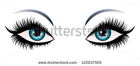 450x213 Eye Lashes Clipart