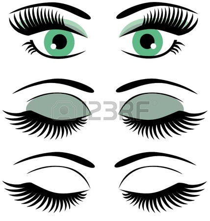 428x450 Eyelash Clipart Closed Eye