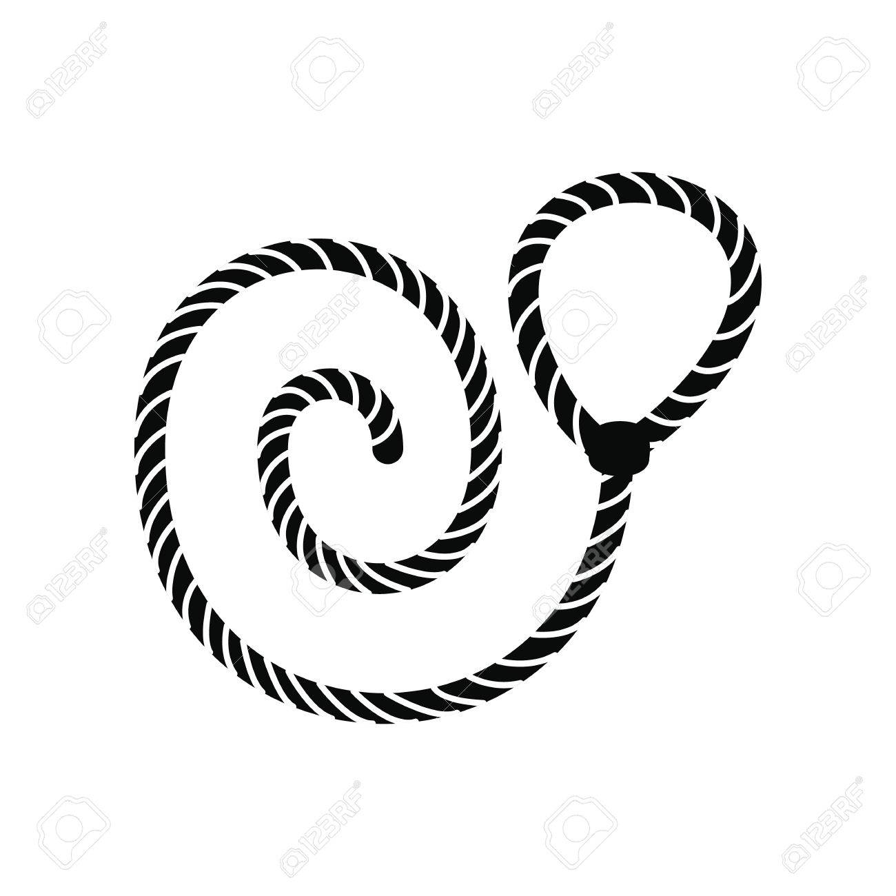 1300x1300 Lasso Black Simple Icon Isolated On White Background Royalty Free