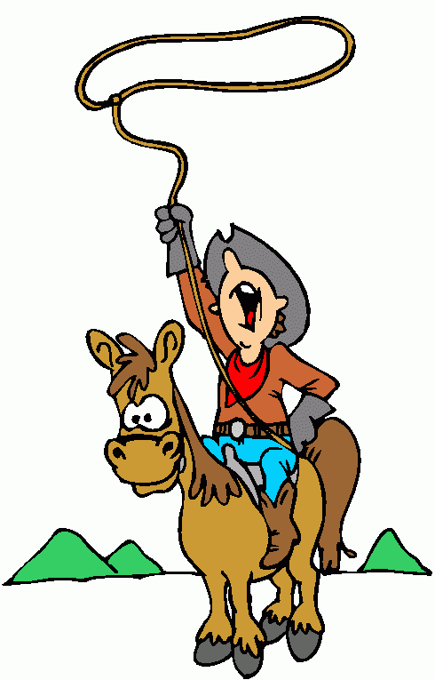 490x765 Cow Boy Lasso Horse Clipart Clipart Panda