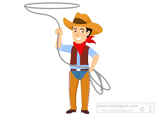 550x400 Cowboys Clipart Cowboy Holding Lasso Rope Clipart