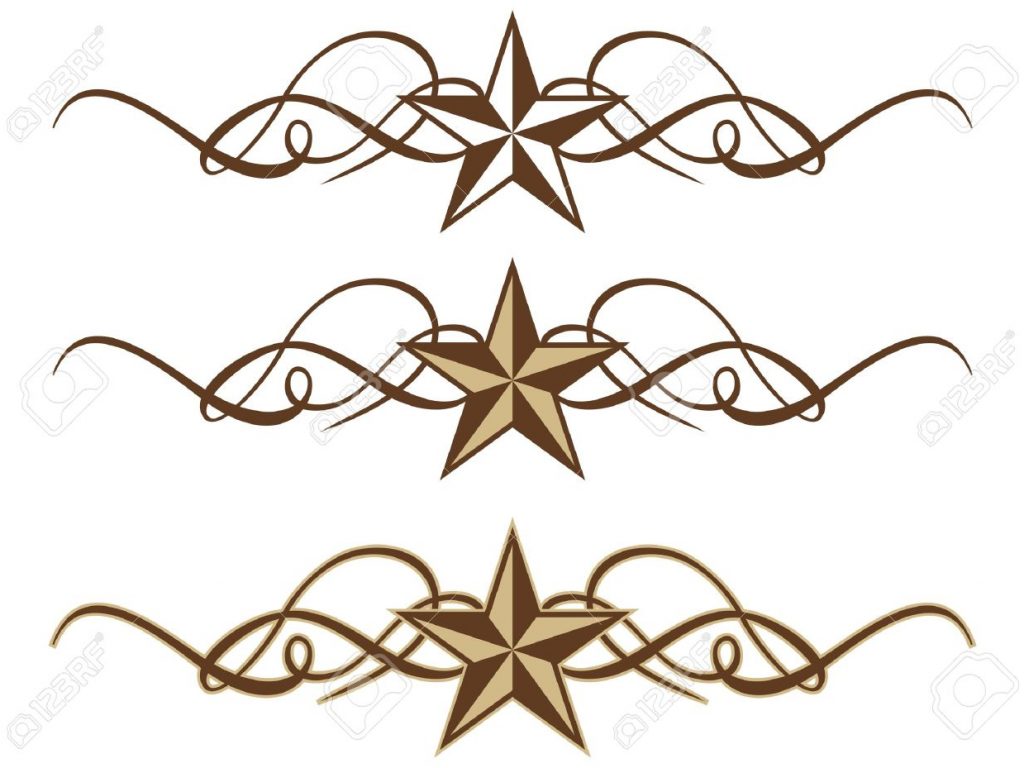 1024x768 Western Border Clip Art