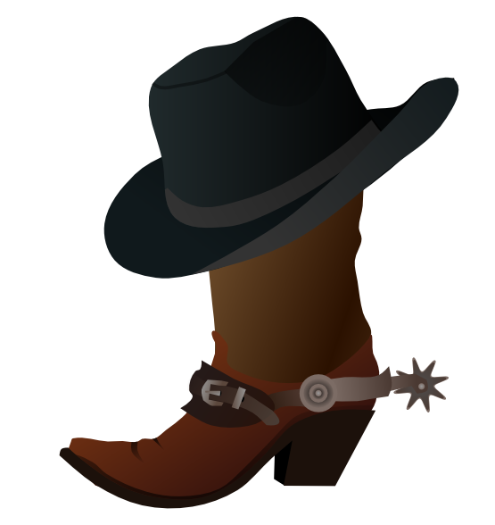 555x588 Clipart Cowboy Free