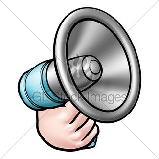 325x325 Cartoon Of Man With A Megaphone Gl Stock Images