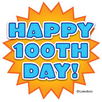 200x200 Happy 100th Day Clip Art