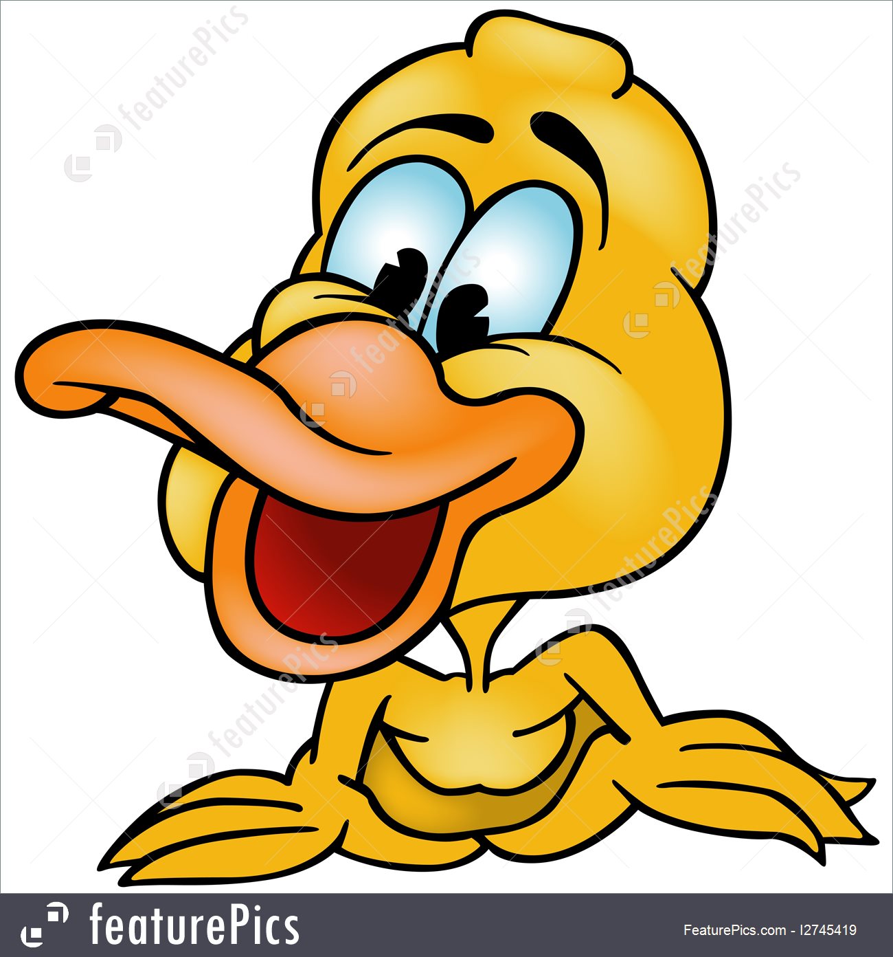 1300x1392 Illustration Of Cartoon Laughing Duck
