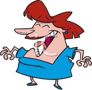 300x293 Laughing Woman Clipart