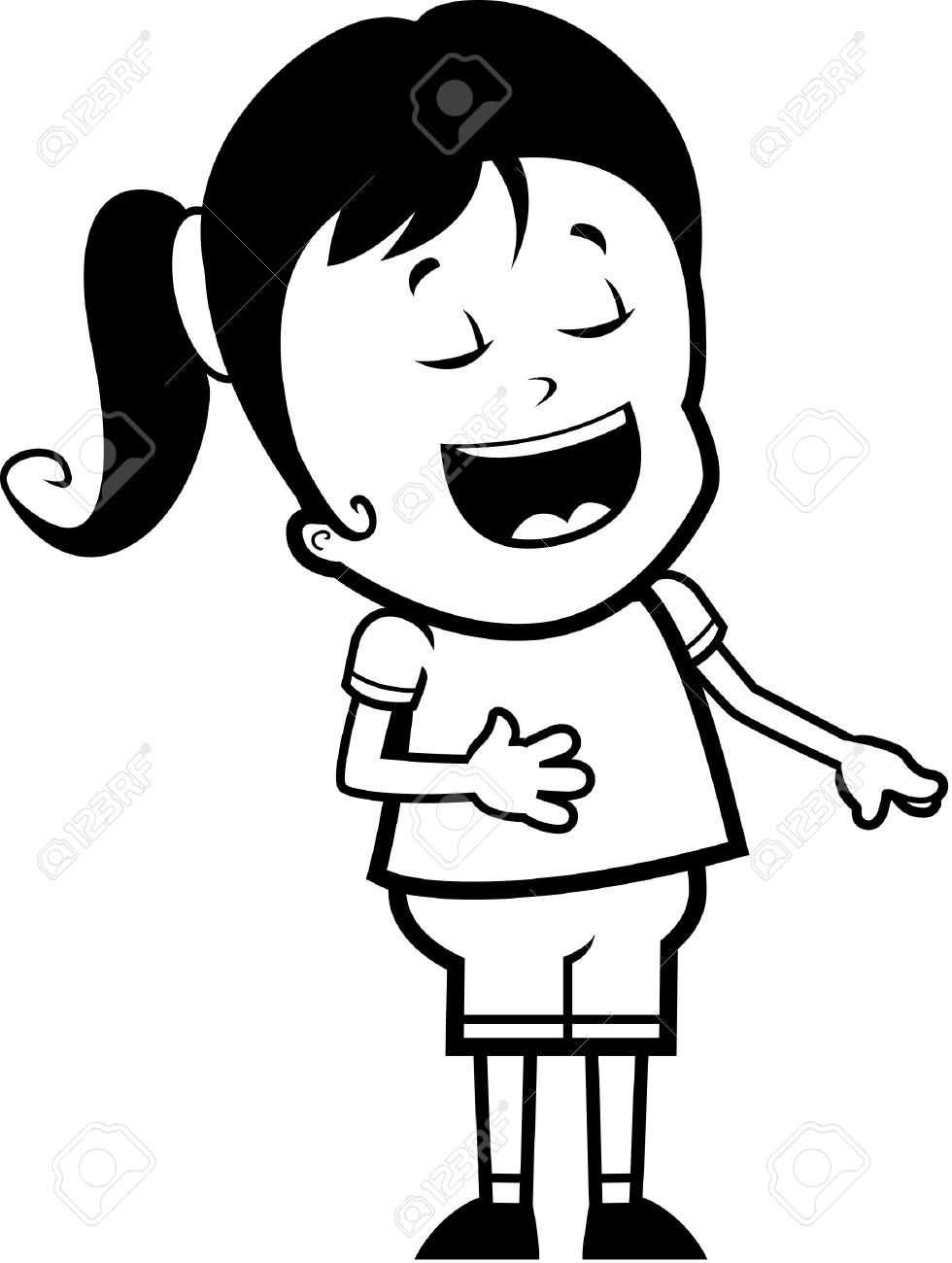 980x1300 Black Woman Laughing Clipart