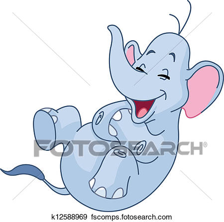 450x446 Clipart Of Laughing Bunny K12588984