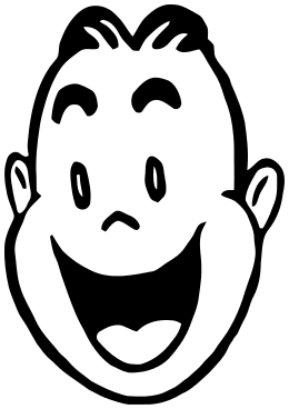 260x368 Man Laughing Retro