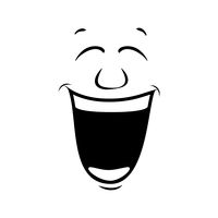 200x200 Cartoon Guy Laughing Out Loud Vector Image
