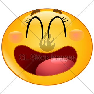 325x325 Laughing And Pointing Emoticon Gl Stock Images