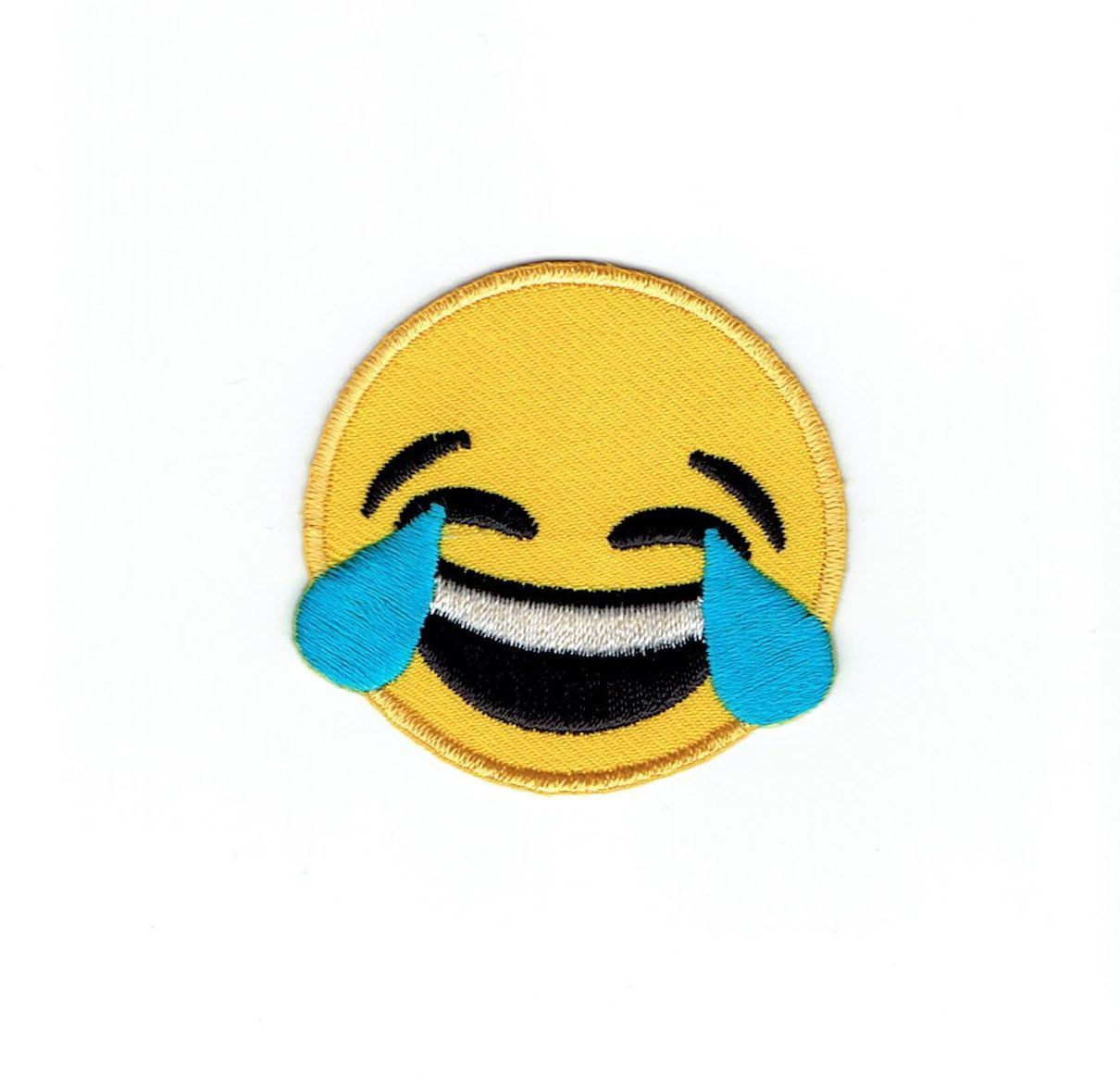 1210x1174 Wholesale Applique. Smiley Face Emoji Laughing Tears